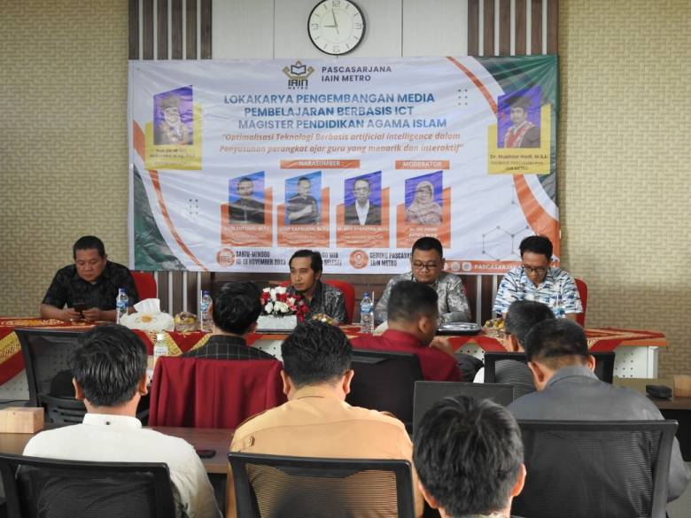 Lokakarya Pengembangan Media Pembelajaran Berbasis ICT Magister Pendidikan Agama Islam Pascasarjana IAIN Metro Lampung